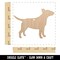 Bull Terrier Dog Solid Unfinished Craft Wood Holiday Christmas Tree DIY Pre-Drilled Ornament